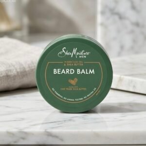 SheaMoisture Beard Balm with maracuja oil and Shea butter .
